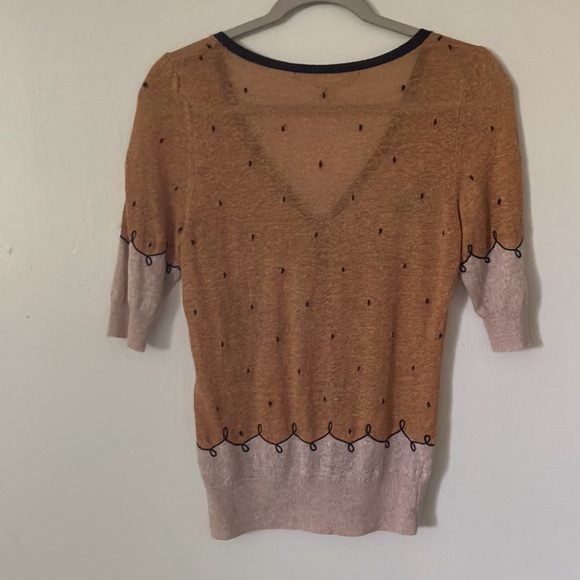 Anthropologie Knitted and Knotted Embroidered Cardigan - Picture 2 of 5